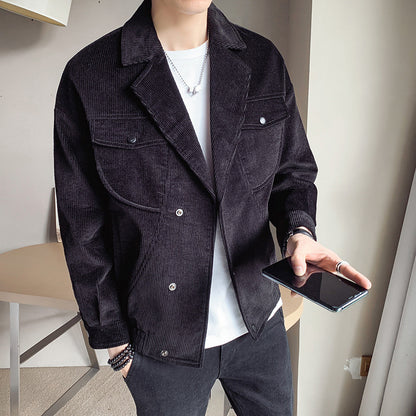 Men's Corduroy Jacket Coat All-Match Top
