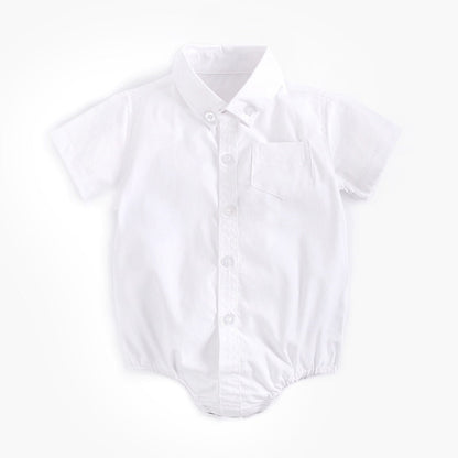 Baby Clothes Boys Baby Shirt Newborn Cotton Short Sleeves