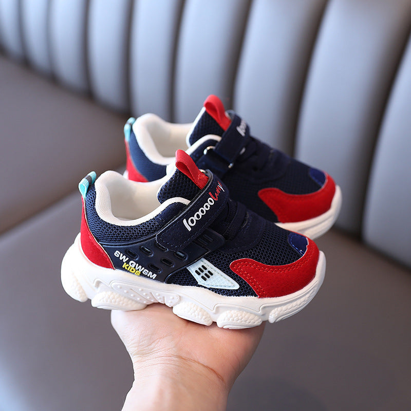 Breathable Mesh Baby Shoes Non-Slip Soft Sole Casual Boys And Girls Sports Shoes