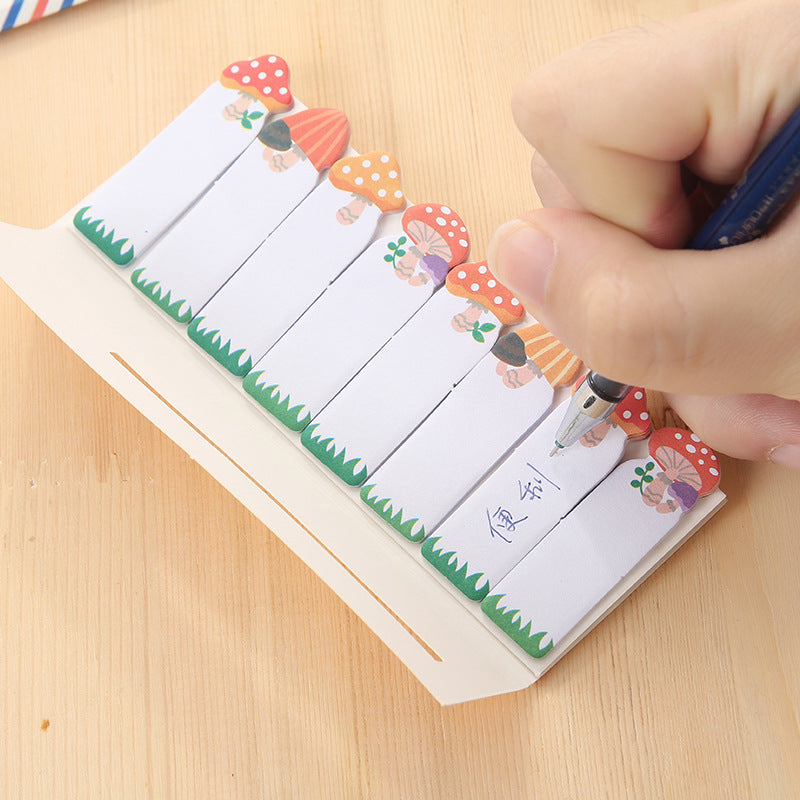 Korea Stationery Mini Cartoon Animals Sitting In Rows N Times Stickers Creative Memo Notes 7g