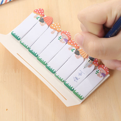 Korea Stationery Mini Cartoon Animals Sitting In Rows N Times Stickers Creative Memo Notes 7g