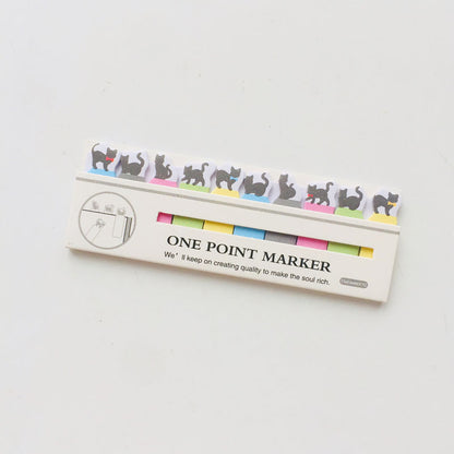 Korea Stationery Mini Cartoon Animals Sitting In Rows N Times Stickers Creative Memo Notes 7g