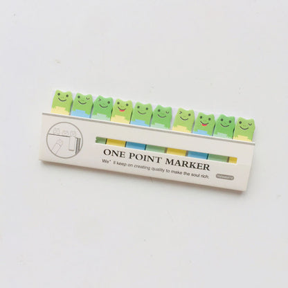 Korea Stationery Mini Cartoon Animals Sitting In Rows N Times Stickers Creative Memo Notes 7g