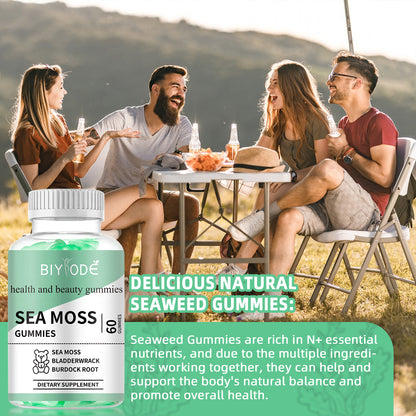 Halal Sugar Seamoss Gummy Free Professional Custom Private Label Organic Raw Irish Sea Moss Slimming Supplement