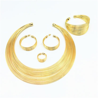 Ladies Necklace, Earrings, Bracelet, Ring Set (Available)