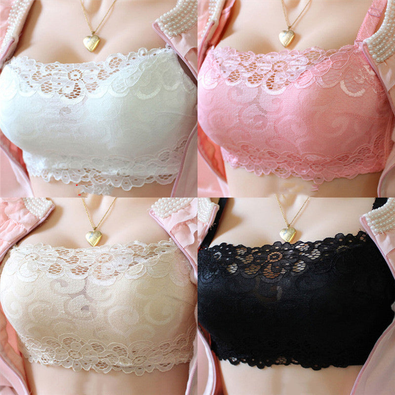 Bra Chest Three-breasted Bra No Trace Anti-light Bra Cross Brazing Thick Section (Available)