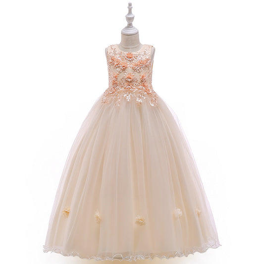 Flower Girl Dress Sleeveless Princess Dress (Available)