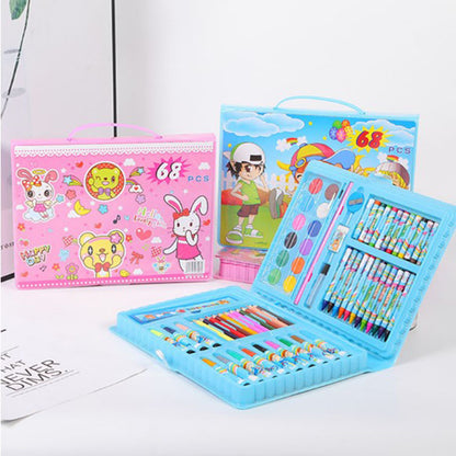 Special Offer 86-piece Children's Painting Kit Student Drawing School Supplies Stationery Set Gift Box