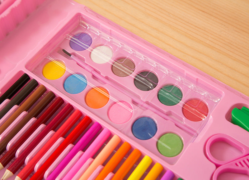 Special Offer 86-piece Children's Painting Kit Student Drawing School Supplies Stationery Set Gift Box