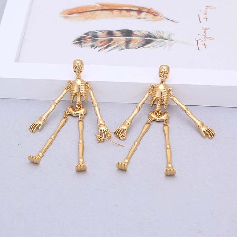 Skull alloy earrings earrings women (Available)