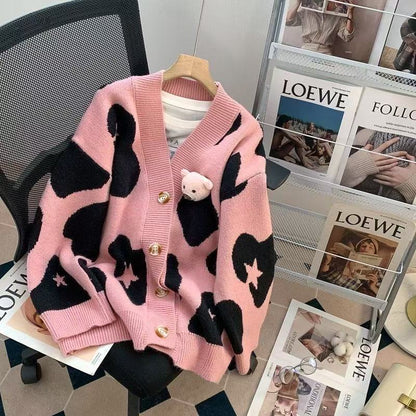 Loose And Lazy Style New Flab Hiding Knitwear Sweater