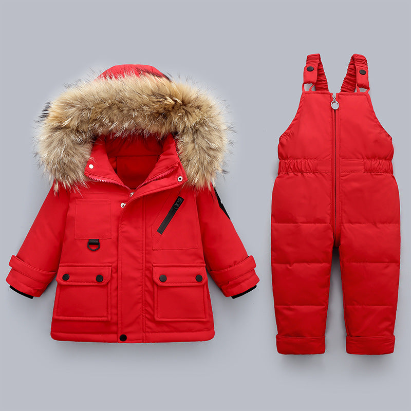 Winter Baby Boy's Down Jacket Suit