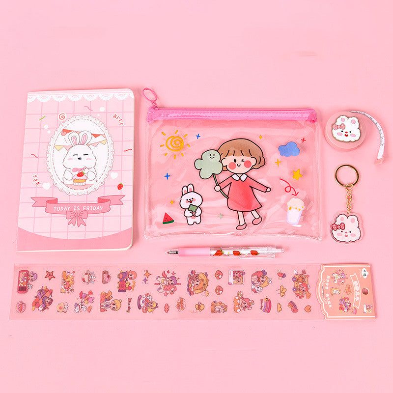 Creative Student School Supplies Stationery Cartoon Set