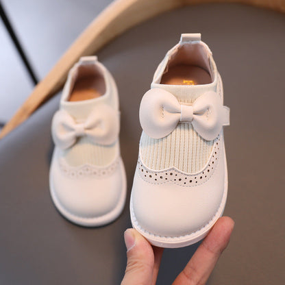 Girls Leather Shoes  Female Treasure Bottom Toddlers Princess Single Shoes    (Available)