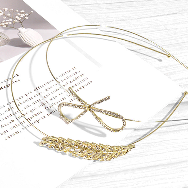 Bow Hair Band Fine Crystal Glass Accessories (Available)
