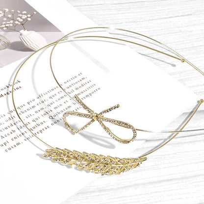 Bow Hair Band Fine Crystal Glass Accessories (Available)