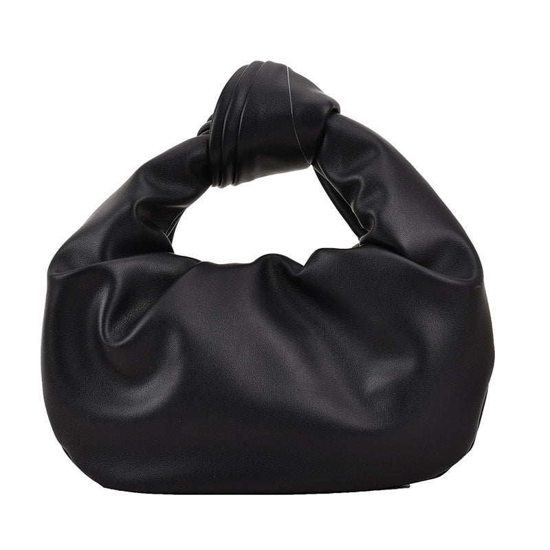 Western Style Crossbody Portable Pleated Cloud Bag For Women