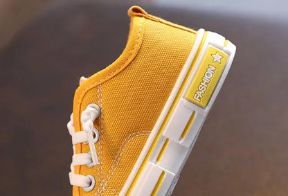 2025 New Children's Canvas Shoes Fashion Baby Board Shoes Girls' Breathable Single Shoes Boys' Casual Shoes (Available) - Mom & Kids