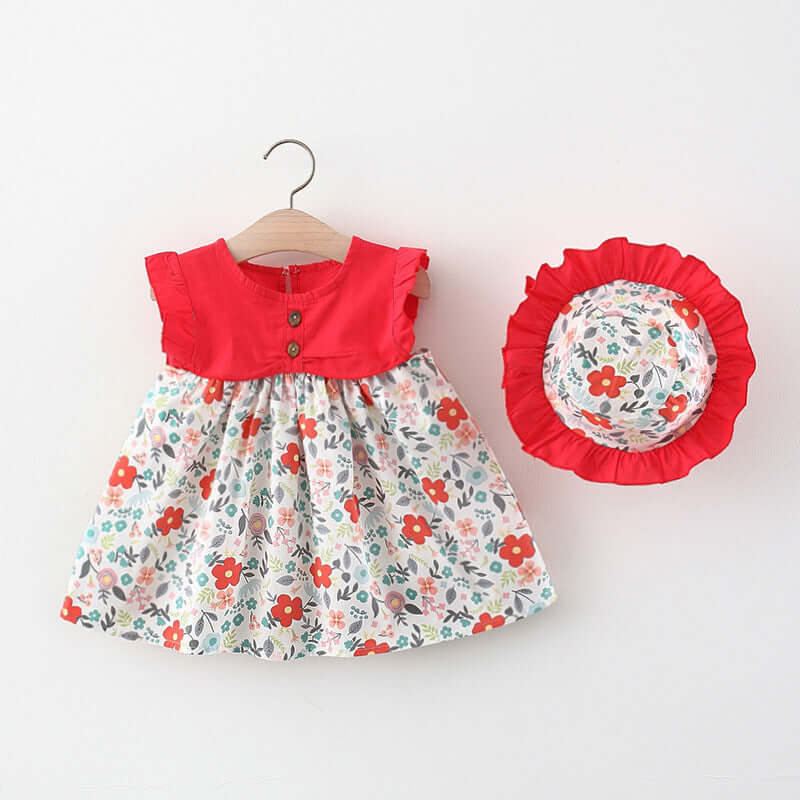 Girls Korean Cotton Dress Stylish Summer Fashion Dress Bangladesh Kids Clothing