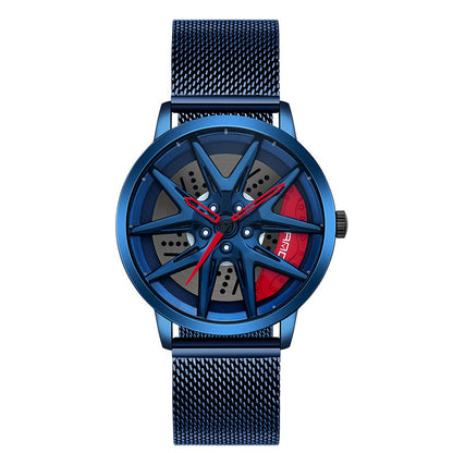 Cool Wheel Personality Hollow Out Quartz Watch