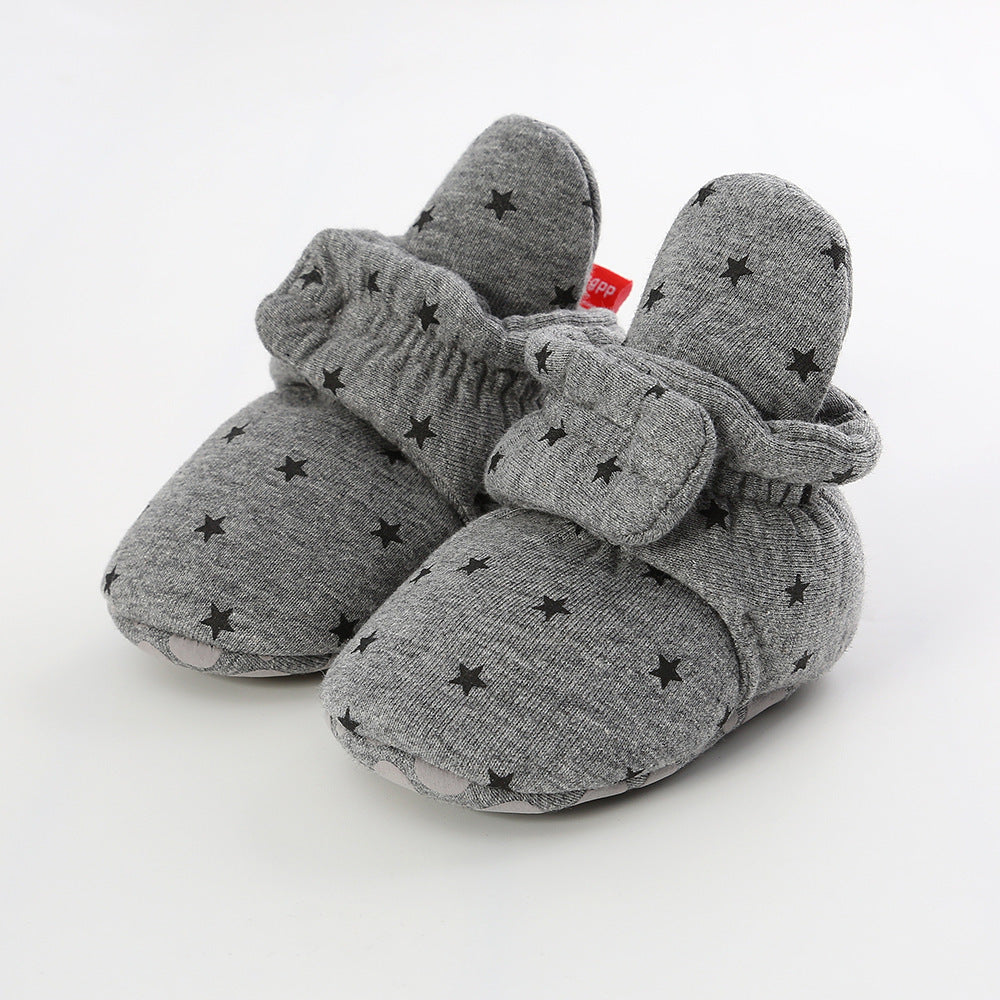 Knitted baby cotton shoes