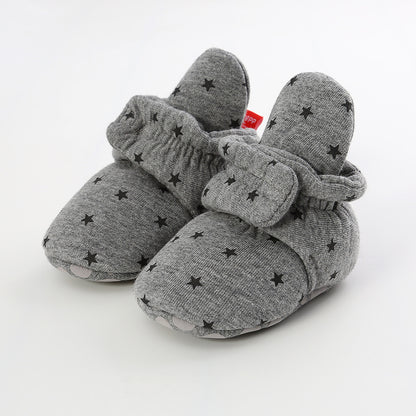 Knitted baby cotton shoes
