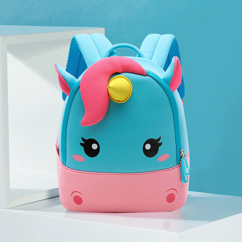 Kids School Backpack with padded shoulder straps, spacious compartments, breathable back panel, and durable water-resistant fabric