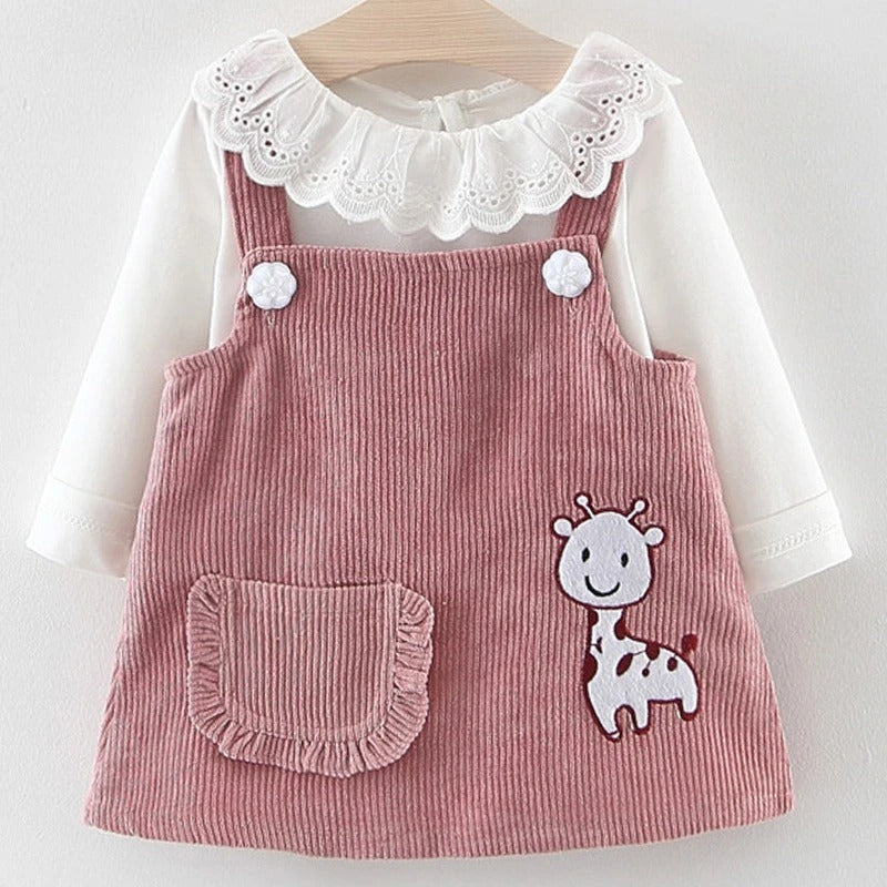 Baby Girl Beautiful Dress - 2 Pieces Set (Available)
