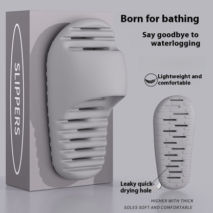 Quick-drying Bathroom Women's Wear-resistant Mute Slippers   (Available)