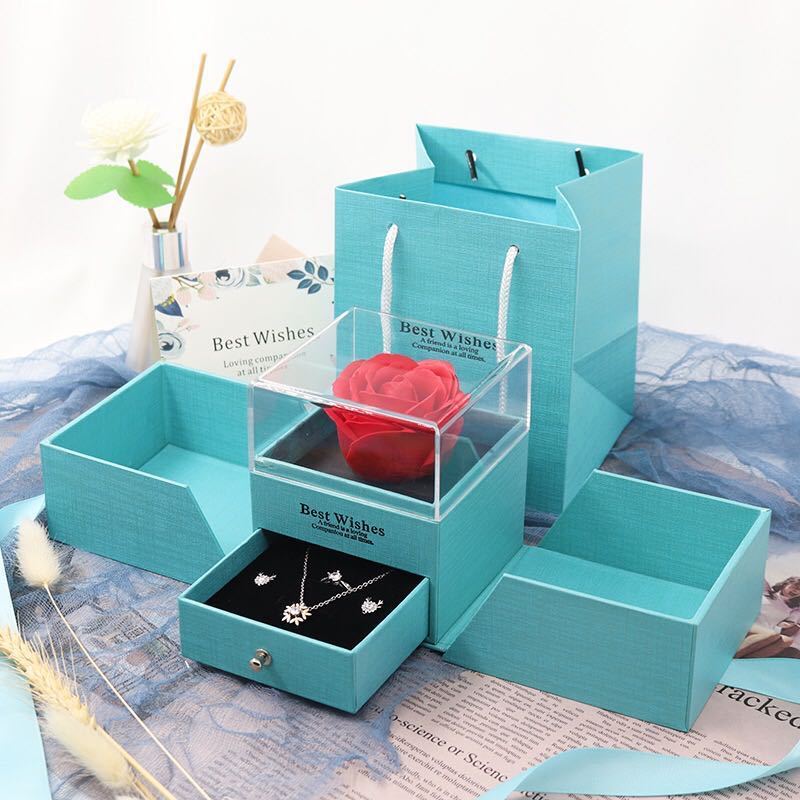 Valentine's Day Plastic Eternal Flower (Box)