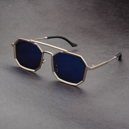 European And American Saibo Future Punk Double Beam Sunglasses