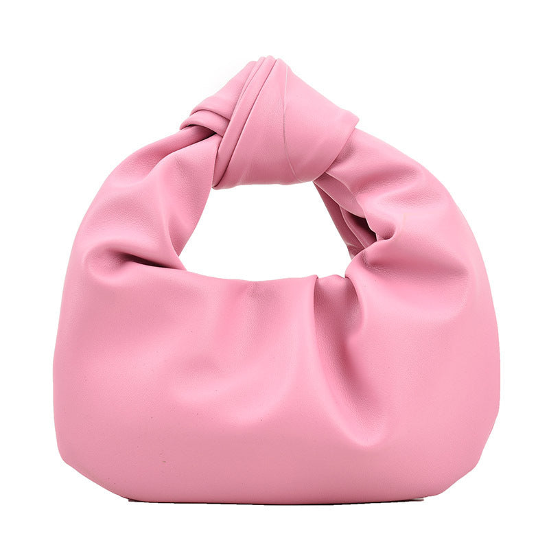 Western Style Crossbody Portable Pleated Cloud Bag For Women