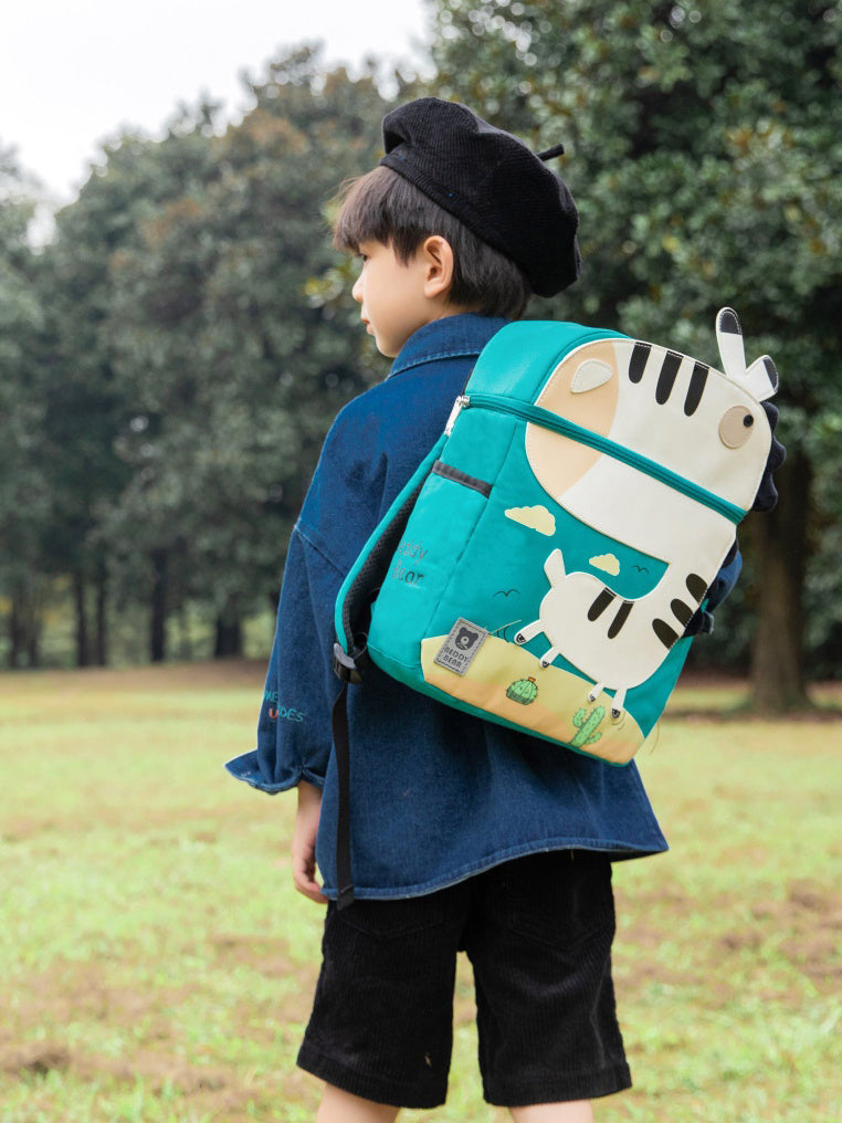 Cute Schoolboy Backpack with adjustable shoulder straps and spacious compartments for boys, suitable for school, travel, and everyday use