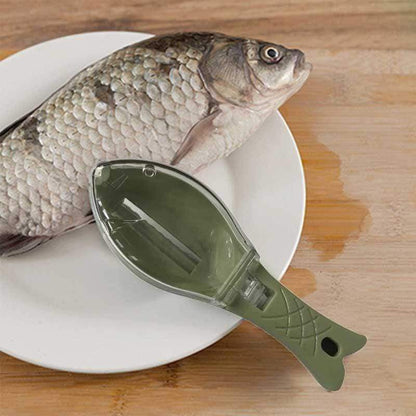 Fish Skin Brush Scraping Fish Scale Brush Grater Quick Disassembly Fish Knife Cleaning Peeling Skin Scraper Scraper Fish Scaler Kitchen Tools  (Available)