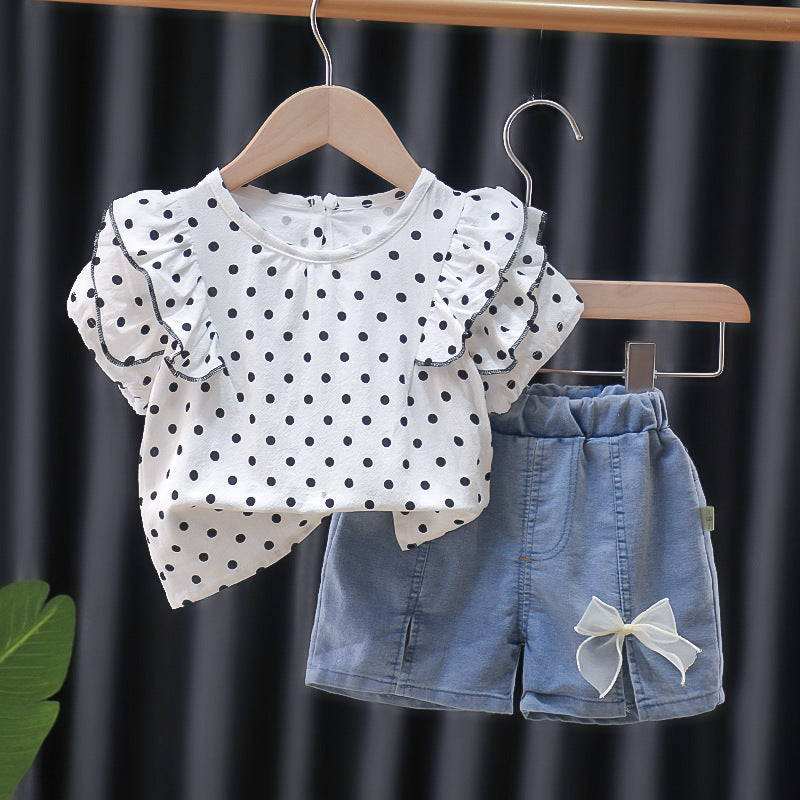 Children's Suit Women's Polka Dot Ruffles (available)