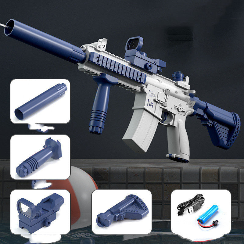 Rechargeable Electric Water Gun with automatic firing and USB rechargeable battery for summer outdoor water games