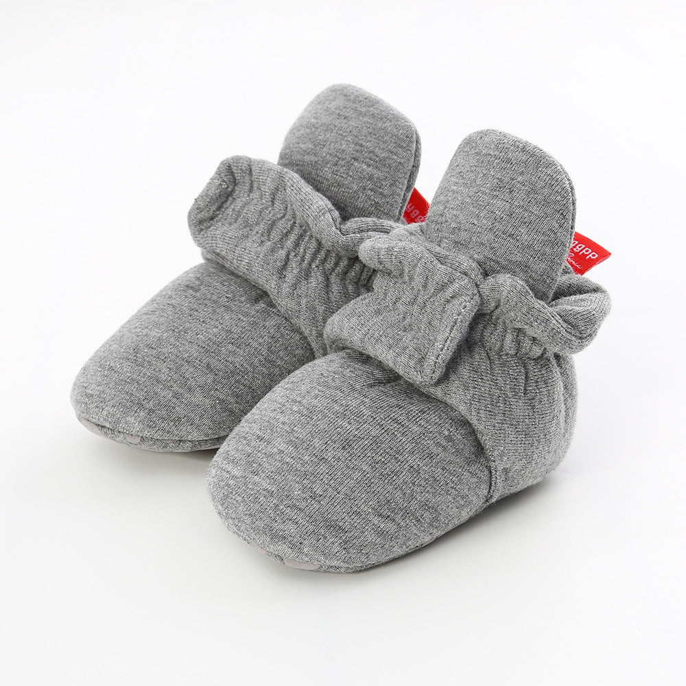 Knitted baby cotton shoes