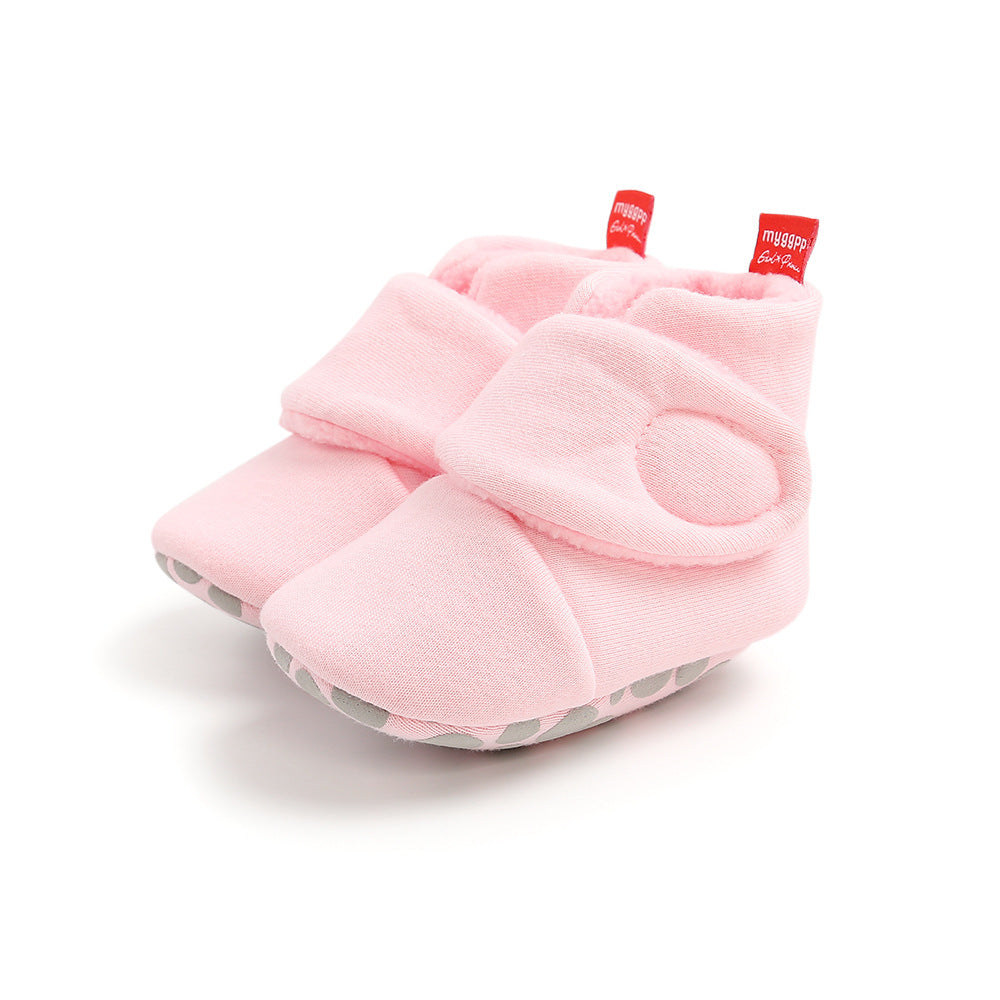Knitted baby cotton shoes
