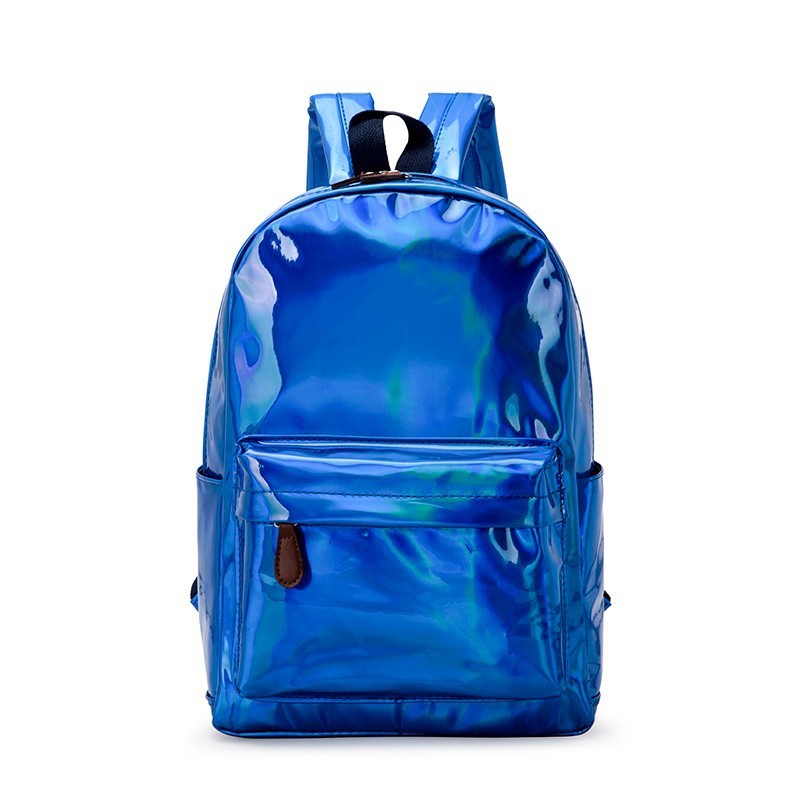 Reflective School Backpack with laser reflective finish, large storage compartments, padded shoulder straps, and ergonomic design for students