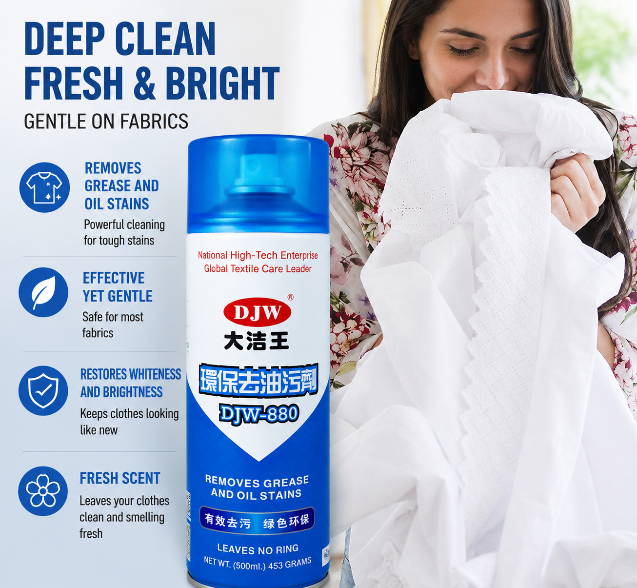 Great Clean King Stain Remover, Garment Factory Oil Stain Remover, One-Spray Cleaner, New Product for Accessories and Sewing Machines