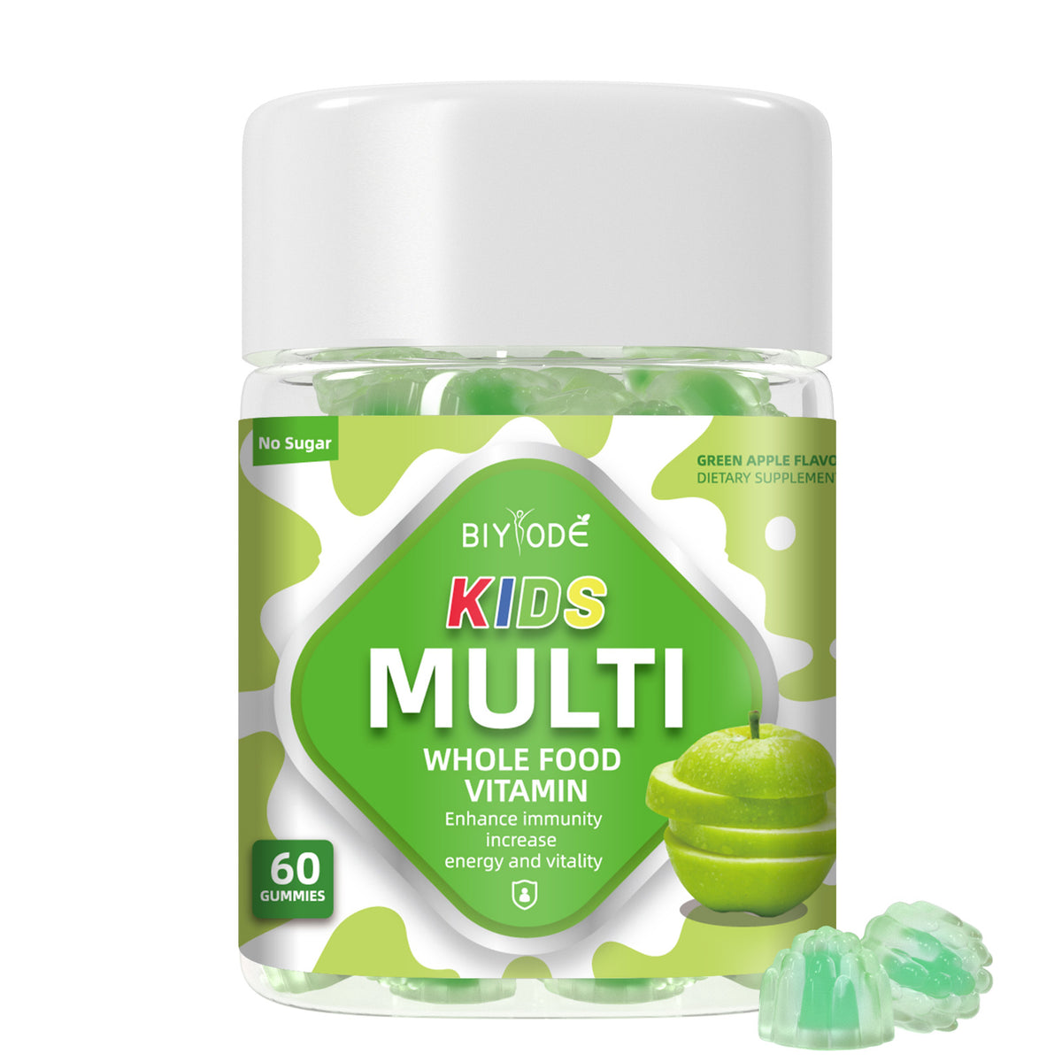 Biyode Ready Stock Wholesale Kids Multivitamin Gummies OEM Custom Vitamin Supplement