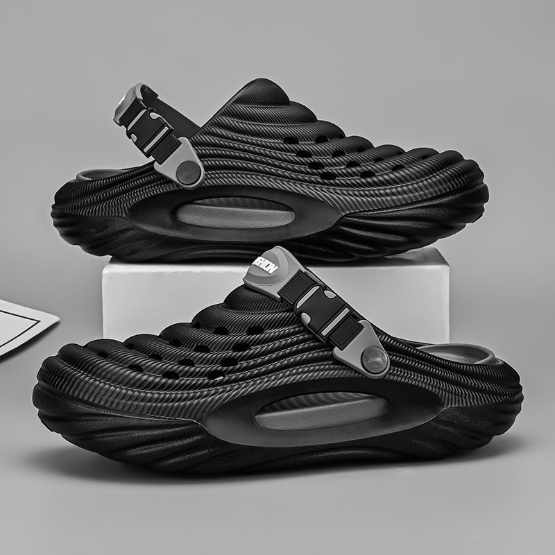 Men's Simple And Stylish Casual Platform Slippers(available)