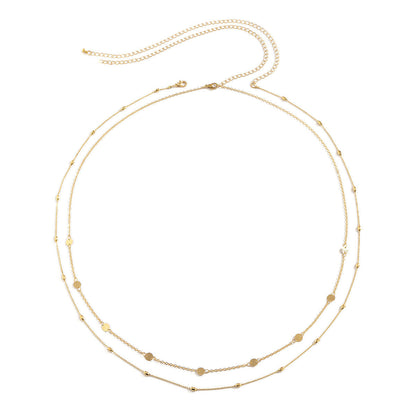 Belly Chain Sexy Body Coin Waist Female Suit For Women Snake Bone Double Layers Jewelry Decor Bra Bikini Beach Harness Jewelry (Available)