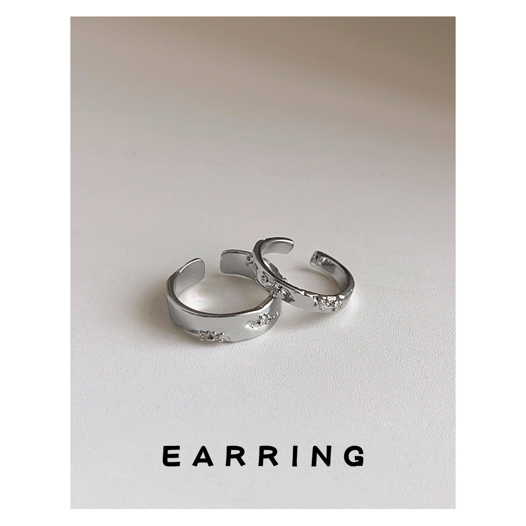 Micro-pave Zircon Open Adjustable Ring