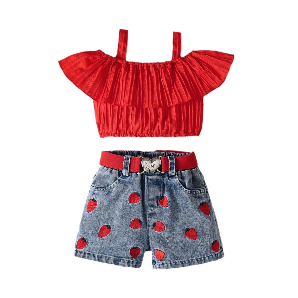 Girls Denim Shorts Set Bangladesh - Small China Town