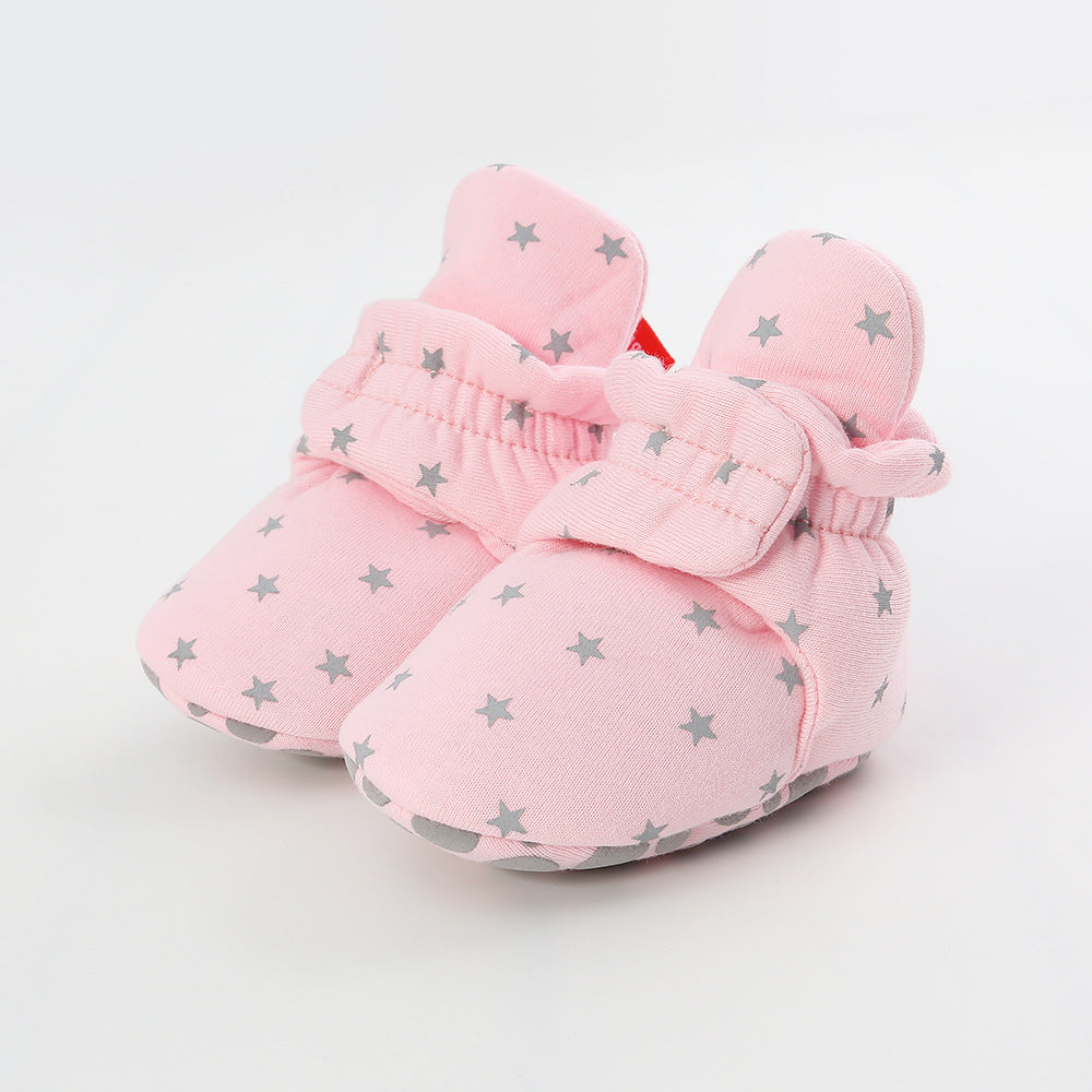Knitted baby cotton shoes