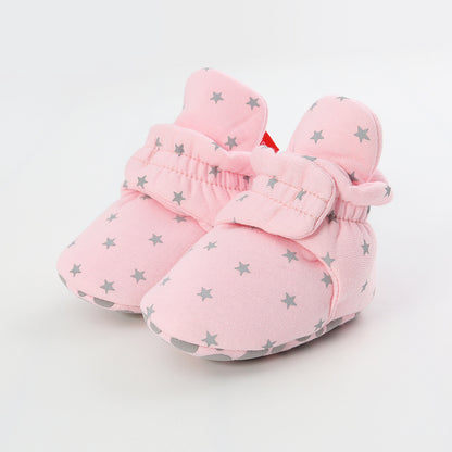 Knitted baby cotton shoes