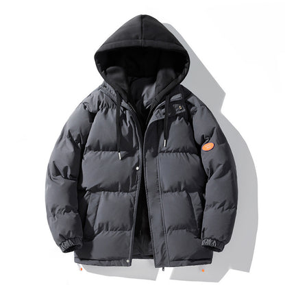 Men's Cotton-padded Hooded Thickened Sports Jacket