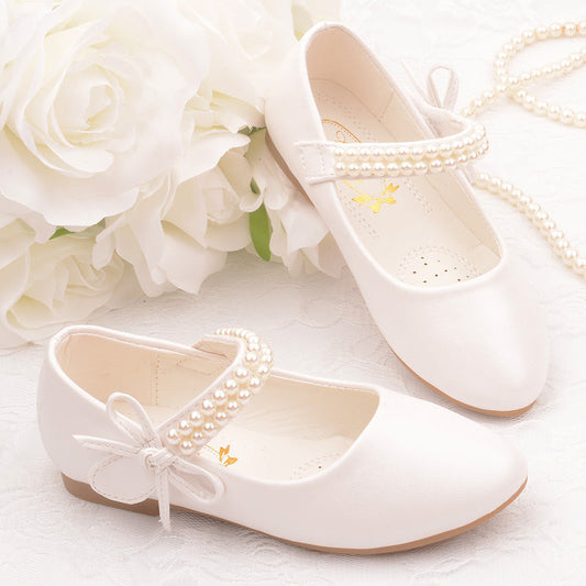 Girls' Photography Flat Leather Shoes (Available)