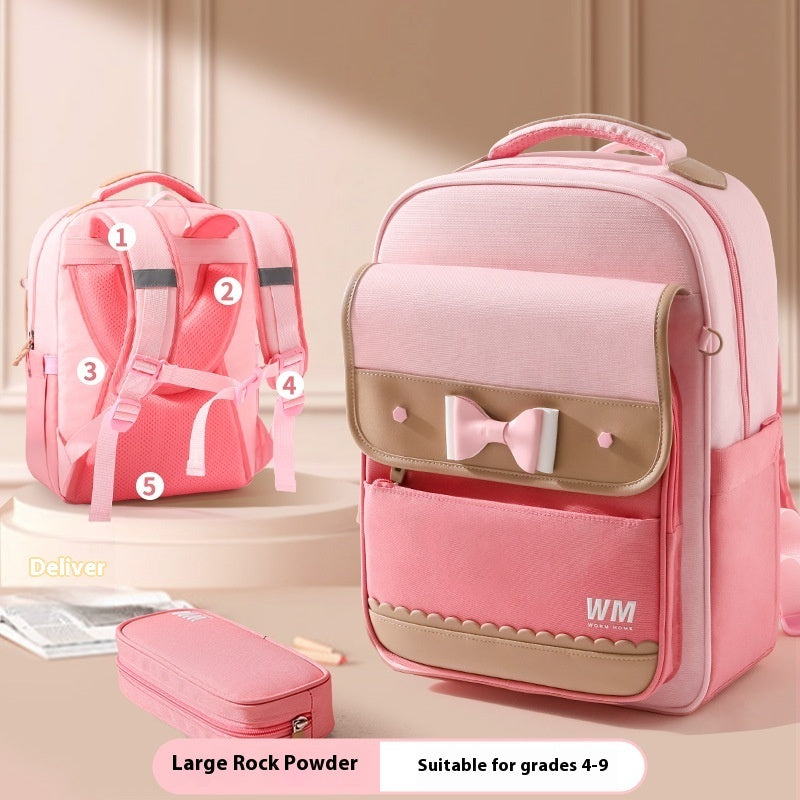 Children's Backpack For Grade Portable Burden Alleviation